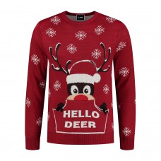 Kerst: Kersttrui Rudolfh Hello Deer